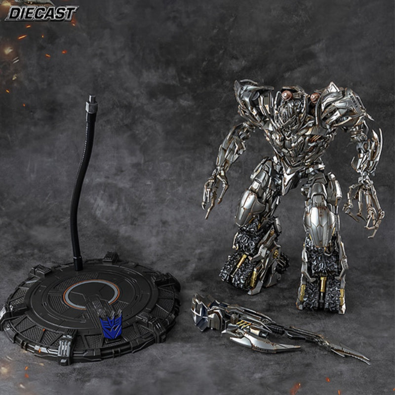 Transformers Optimus Prime Pro Model Kit | Articulated Mecha Action Figure with LED Eyes & Weapon Accessories