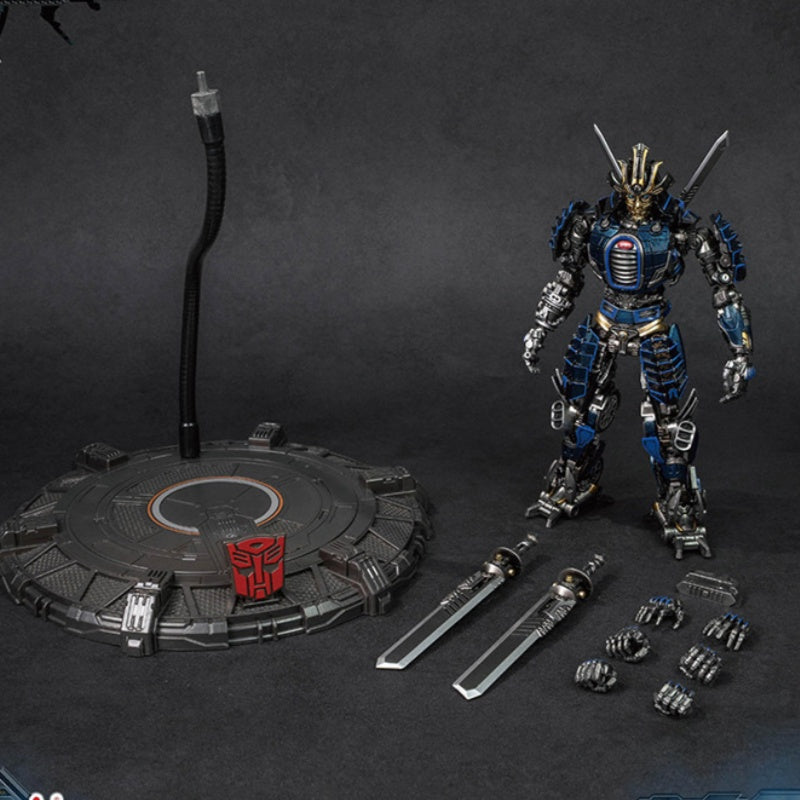 Transformers Optimus Prime Pro Model Kit | Articulated Mecha Action Figure with LED Eyes & Weapon Accessories