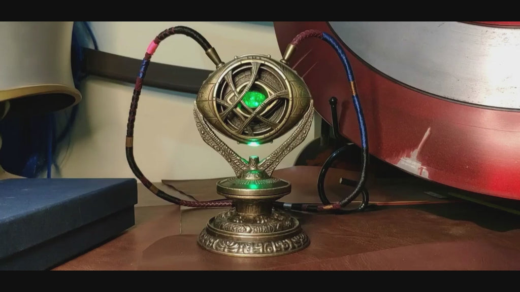 Avengers Doctor Strange Necklace – Eye of Agamotto – Infinity Stone Time Gem – Collectible Model